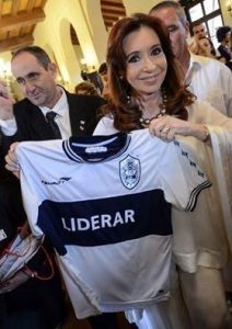 Cristina Kirchner es hincha de