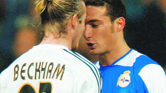 La pelea entre Scaloni y David Beckham