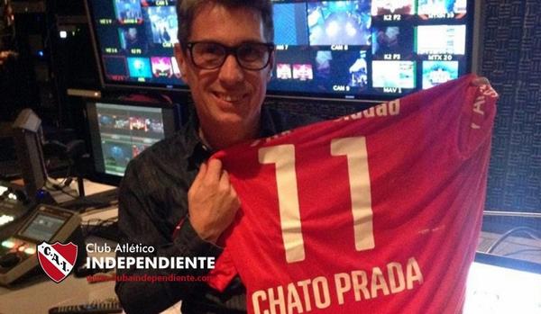 Chato Prada hincha de Independiente 2020